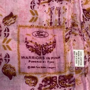 Warriors In Pink Powered By Ford cotton scarf